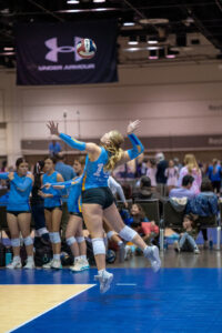 Volleyball sports photography by top Orlando sports photographer at the Orange County Convention Center